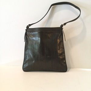 VAN ELI BLACK LEATHER SHOULDER BAG